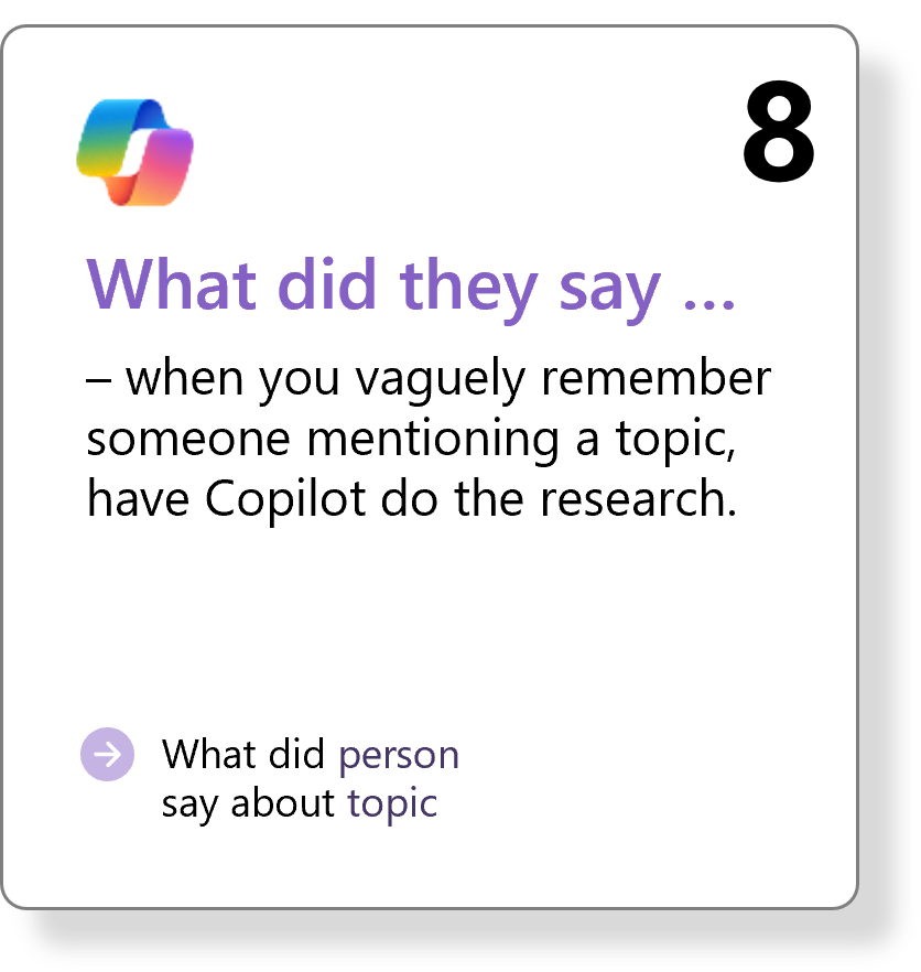 Have Copilot do the research