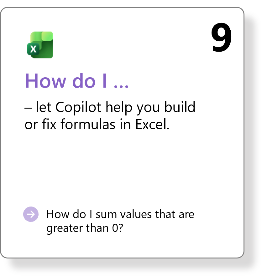 Build & Fix Formulas in Excel
